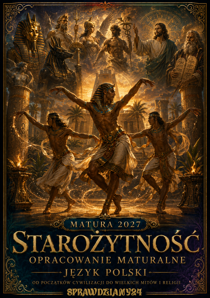 STAROŻYTNOŚĆ – OPRACOWANIE MATURALNE DO MATURY Z JĘZYKA POLSKIEGO 2027 EBOOK