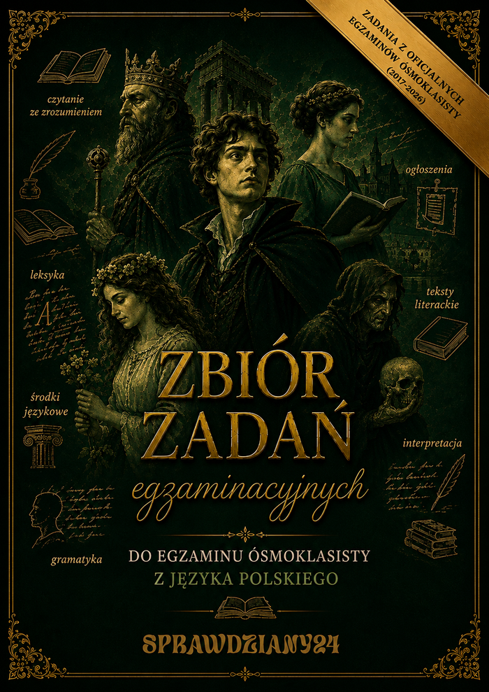 Zbiór zadań egzaminacyjnych do egzaminu ósmoklasisty z języka polskiego EBOOK E8