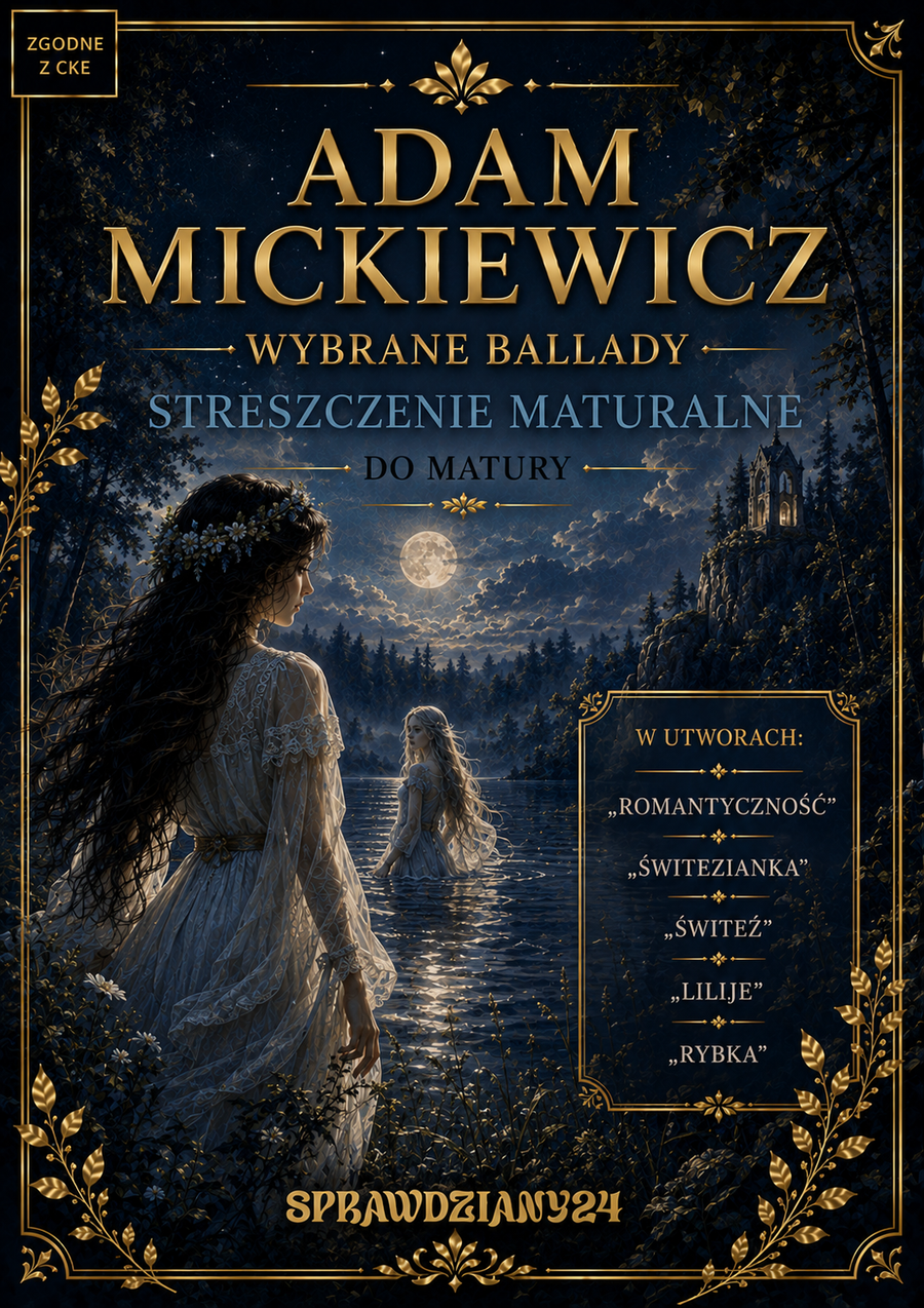 ADAM MICKIEWICZ – WYBRANE BALLADY – OPRACOWANIE MATURALNE DO MATURY Z JĘZYKA POLSKIEGO 2027 EBOOK