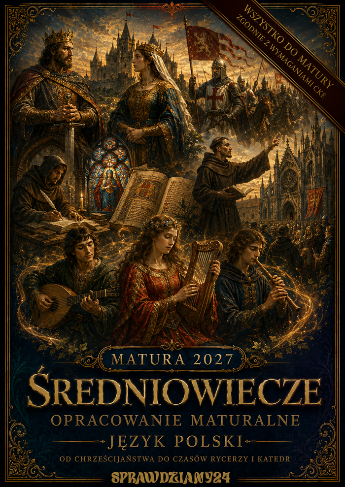 ŚREDNIOWIECZE – OPRACOWANIE MATURALNE DO MATURY Z JĘZYKA POLSKIEGO 2027 EBOOK