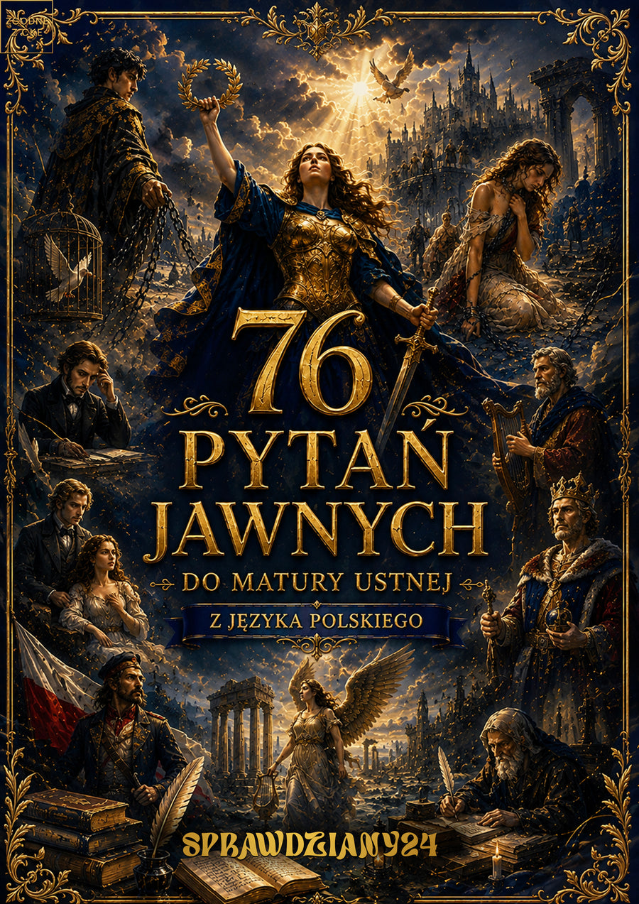 76 Pytań Jawnych do matury ustnej 2027 z języka polskiego