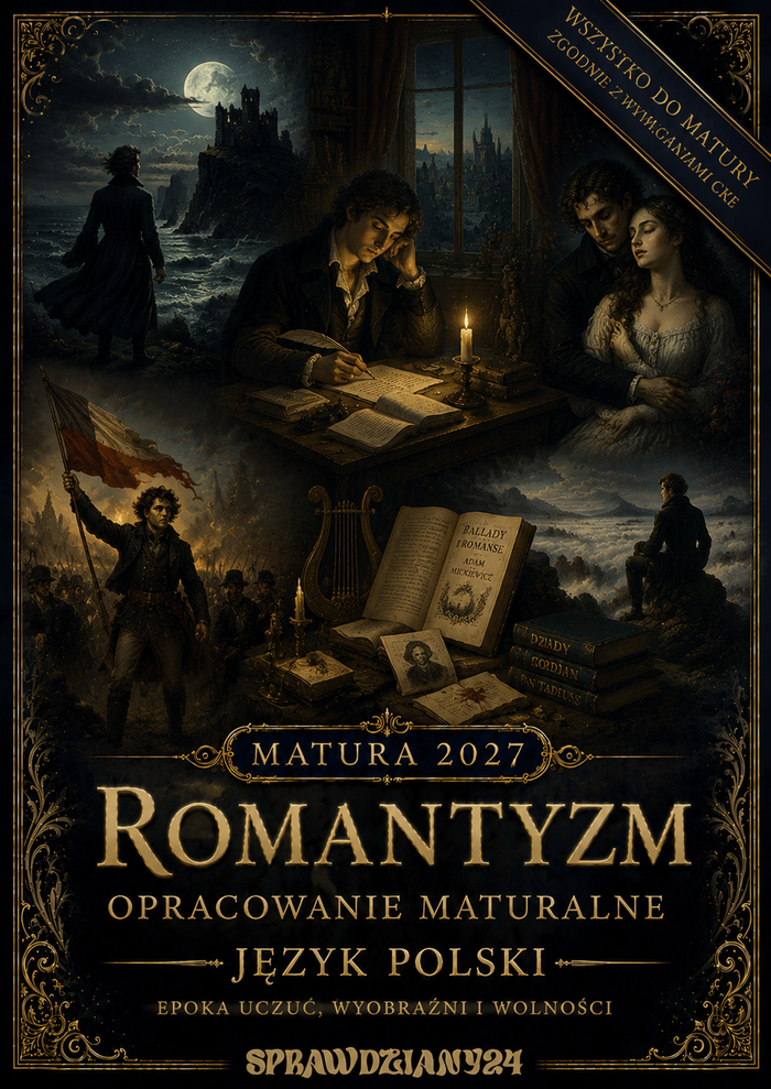 ROMANTYZM – OPRACOWANIE MATURALNE DO MATURY Z JĘZYKA POLSKIEGO 2027 EBOOK