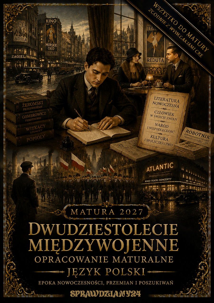 DWUDZIESTOLECIE MIĘDZYWOJENNE – OPRACOWANIE MATURALNE DO MATURY Z JĘZYKA POLSKIEGO 2027 EBOOK