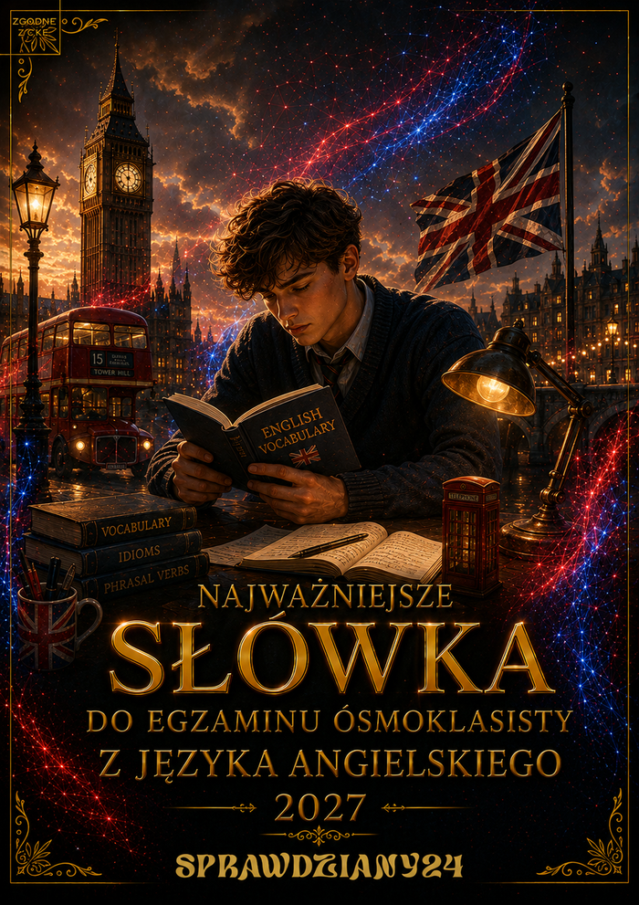 NAJWAŻNIEJSZE SŁÓWKA DO EGZAMINU ÓSMOKLASISTY Z JĘZYKA ANGIELSKIEGO 2027 [DOSTĘP]