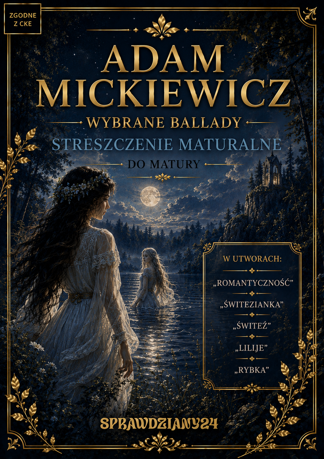 ADAM MICKIEWICZ – WYBRANE BALLADY – OPRACOWANIE MATURALNE DO MATURY Z JĘZYKA POLSKIEGO 2027 EBOOK