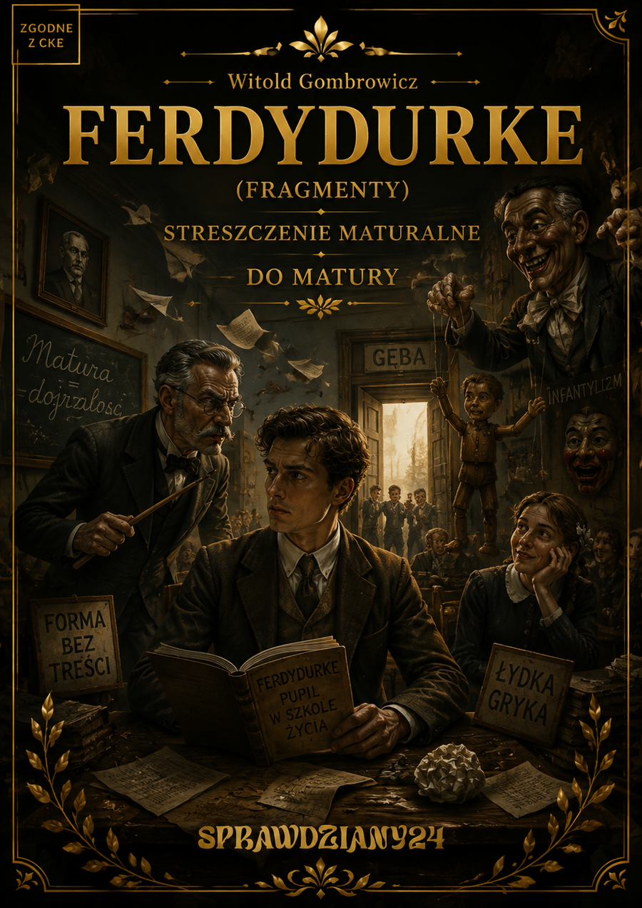 FERDYDURKE – OPRACOWANIE MATURALNE DO MATURY Z JĘZYKA POLSKIEGO 2027 EBOOK