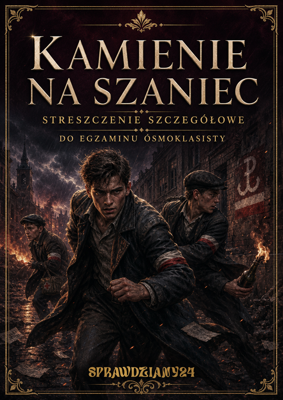 KAMIENIE NA SZANIEC – STRESZCZENIE SZCZEGÓŁOWE EGZAMIN ÓSMOKLASISTY 2027 EBOOK