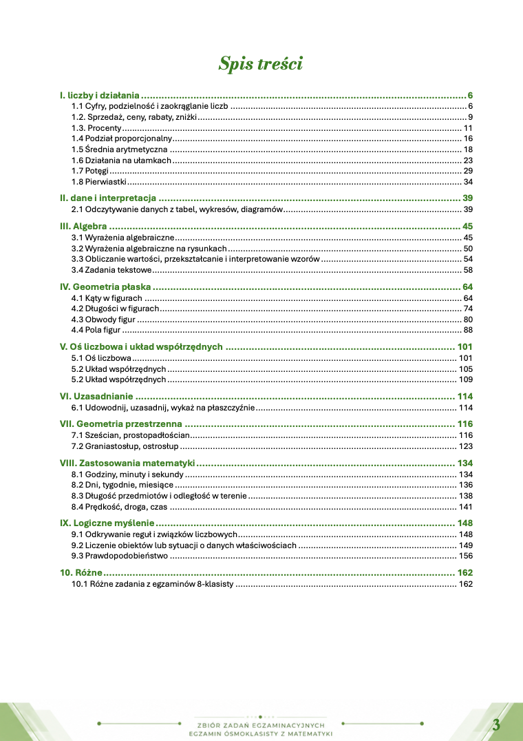 Zbiór zadań egzaminacyjnych z matematyki do egzaminu ósmoklasisty EBOOK E8 2027