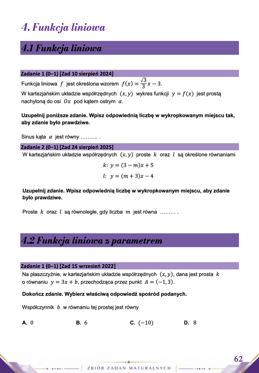Zbiór zadań maturalnych z matematyki 2010–2026 – poziom podstawowy | PONAD 1800 ZADAŃ | 2 EBOOKI