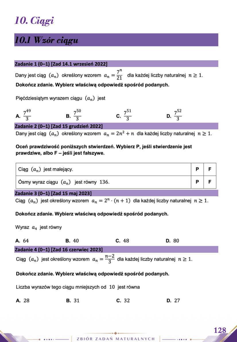 Zbiór zadań maturalnych z matematyki 2010–2026 – poziom podstawowy | PONAD 1800 ZADAŃ | 2 EBOOKI