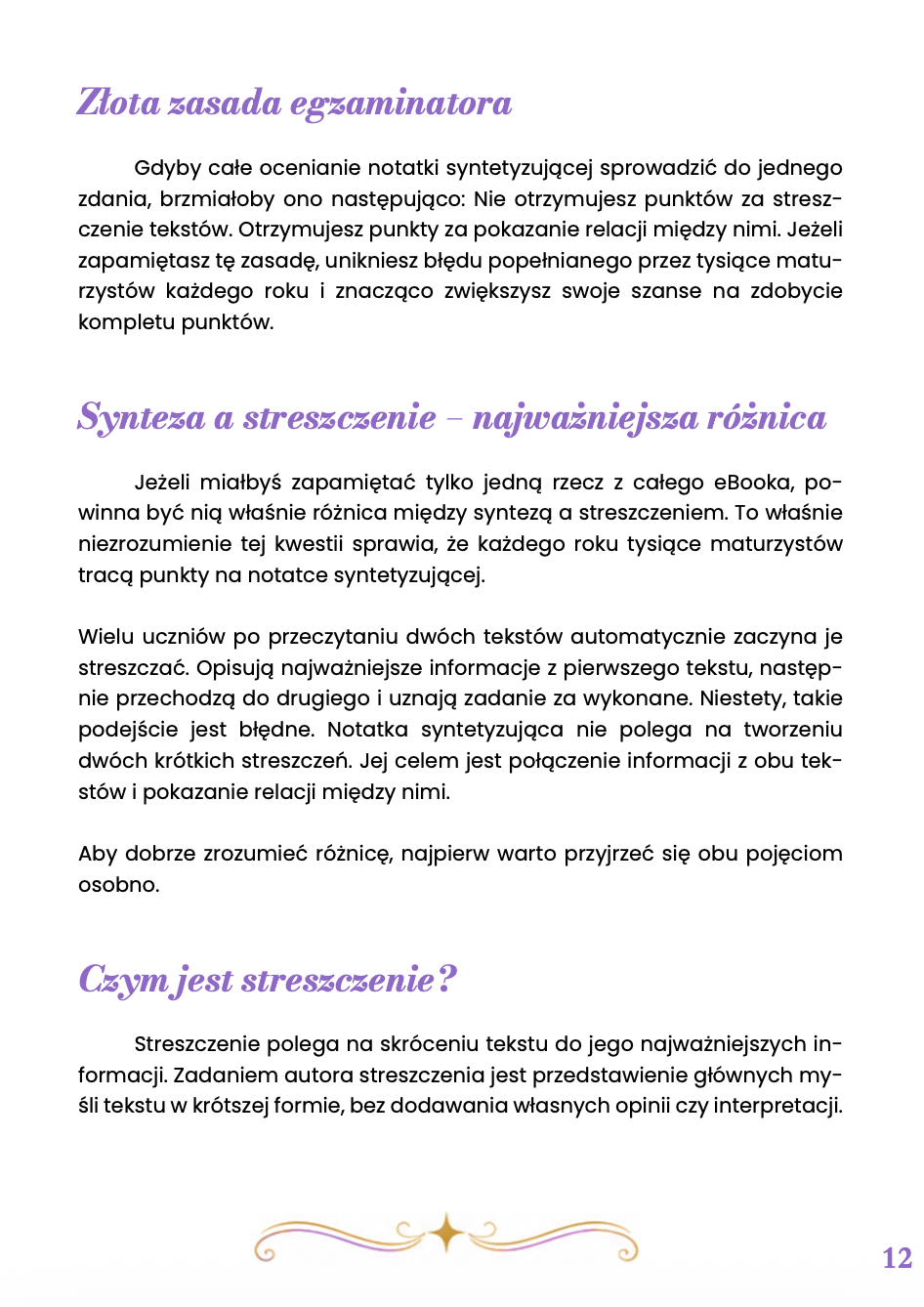 NOTATKA SYNTETYZUJĄCA DO MATURY Z JĘZYKA POLSKIEGO EBOOK 2027