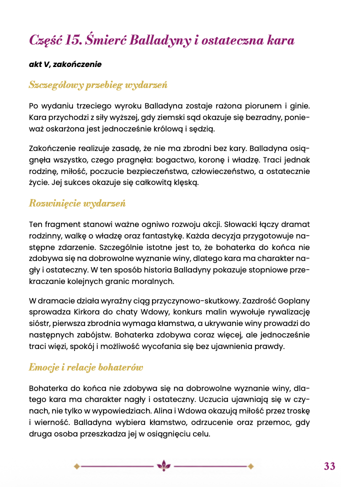 BALLADYNA STRESZCZENIE EGZAMINACYJNE 2027 EBOOK