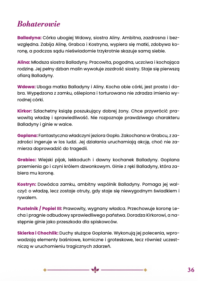 BALLADYNA STRESZCZENIE EGZAMINACYJNE 2027 EBOOK