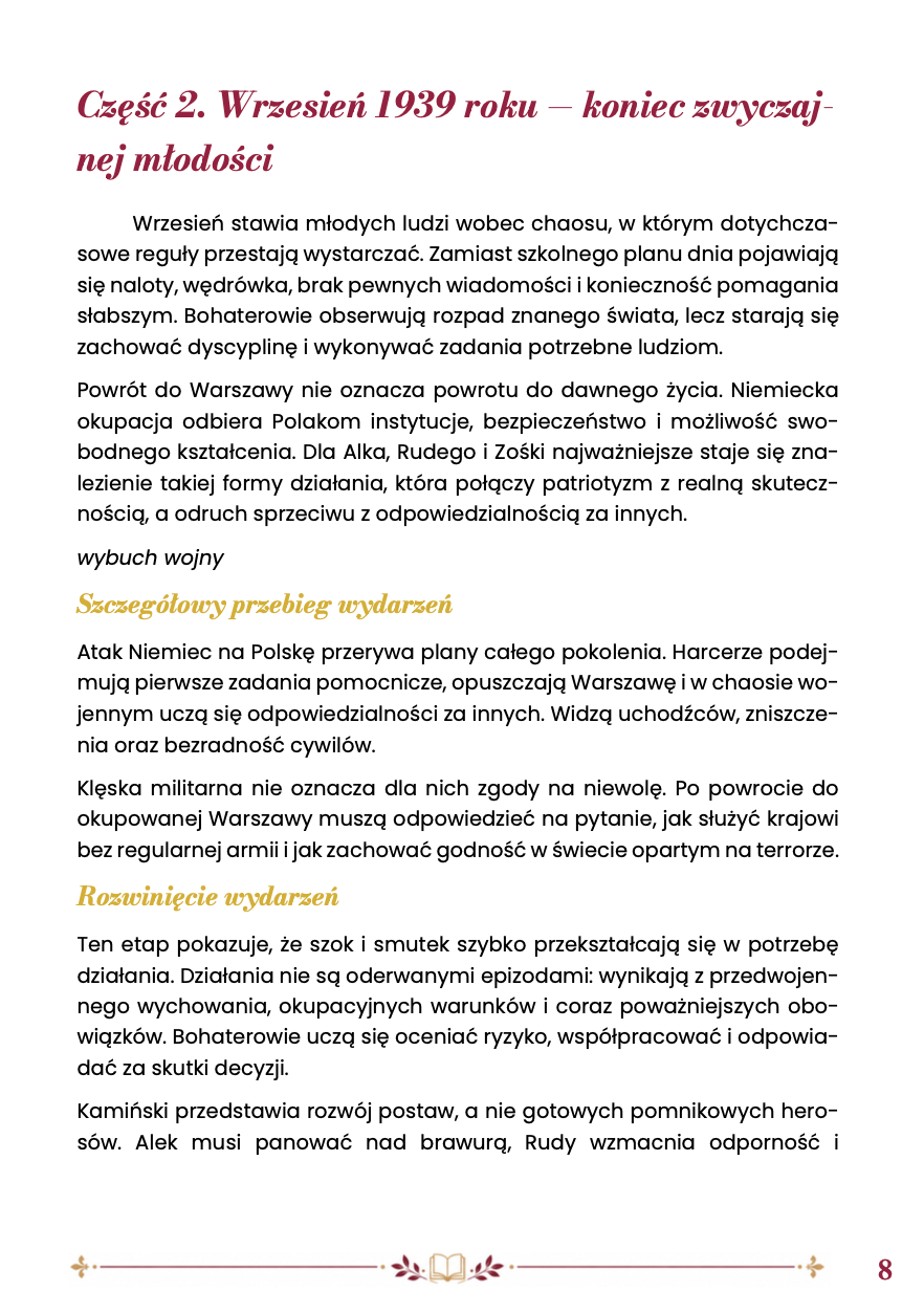 KAMIENIE NA SZANIEC – STRESZCZENIE SZCZEGÓŁOWE EGZAMIN ÓSMOKLASISTY 2027 EBOOK