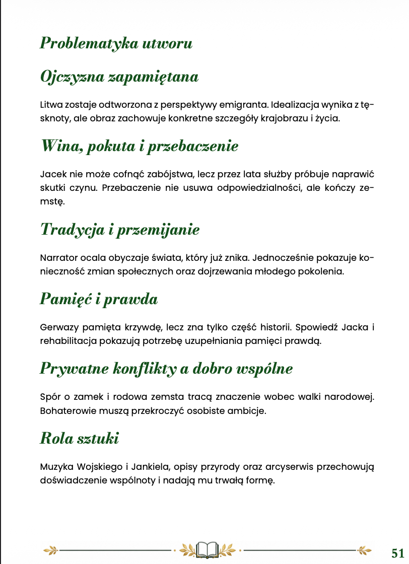 PAN TADEUSZ – STRESZCZENIE SZCZEGÓŁOWE DO EGZAMINU ÓSMOKLASISTY 2027 EBOOK