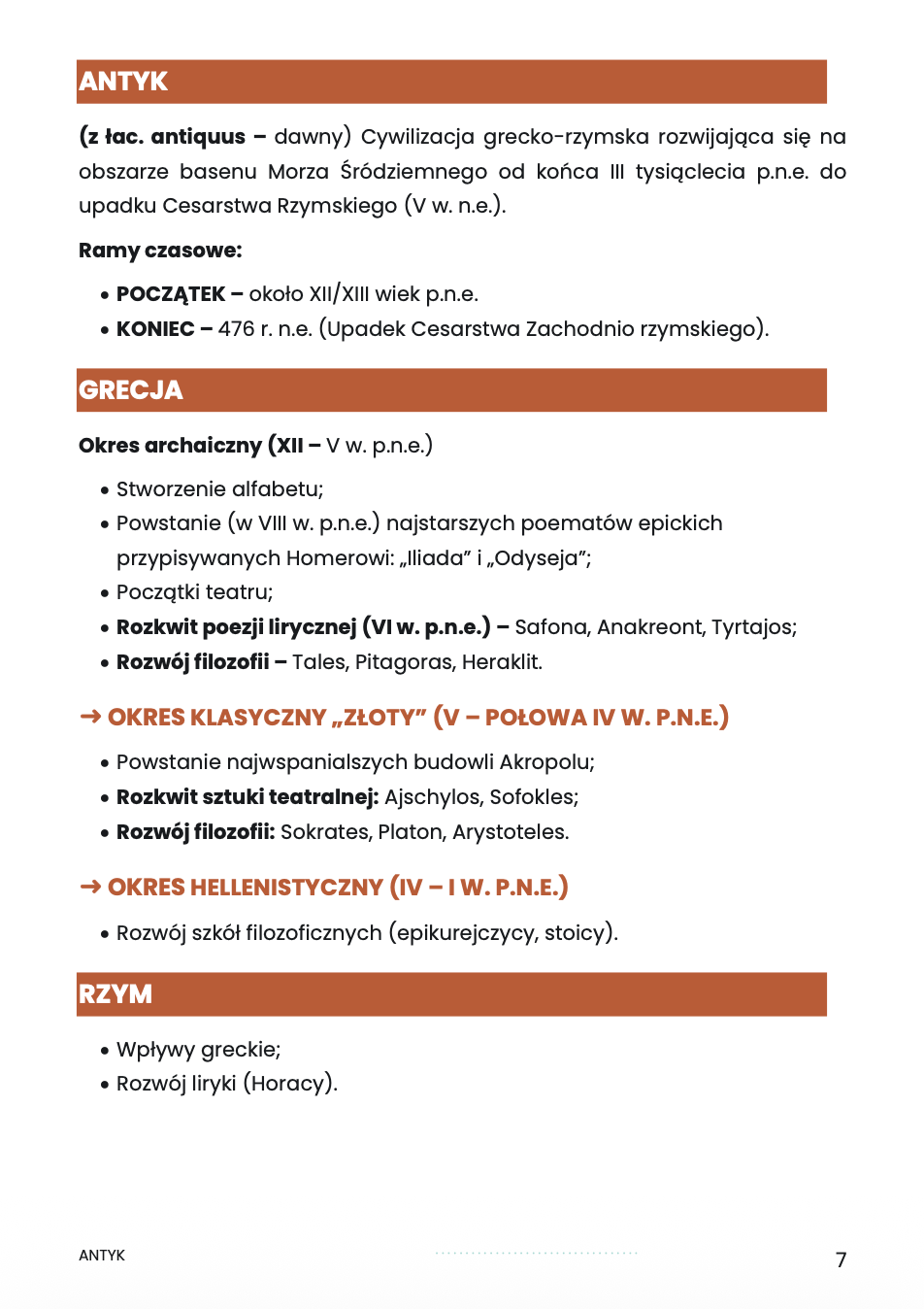 STAROŻYTNOŚĆ – OPRACOWANIE MATURALNE DO MATURY Z JĘZYKA POLSKIEGO 2027 EBOOK