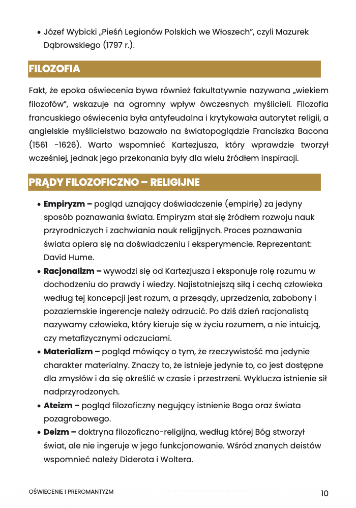 OŚWIECENIE I PREROMANTYZM – OPRACOWANIE MATURALNE DO MATURY Z JĘZYKA POLSKIEGO 2027 EBOOK