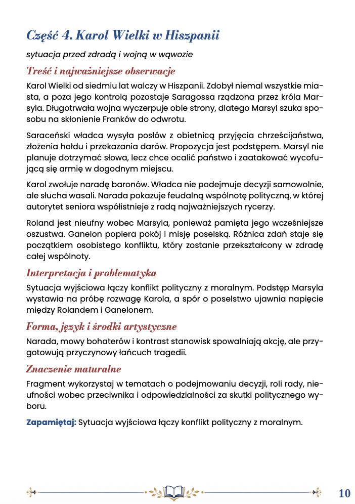 PIEŚŃ O ROLANDZIE – OPRACOWANIE MATURALNE DO MATURY Z JĘZYKA POLSKIEGO 2027 EBOOK