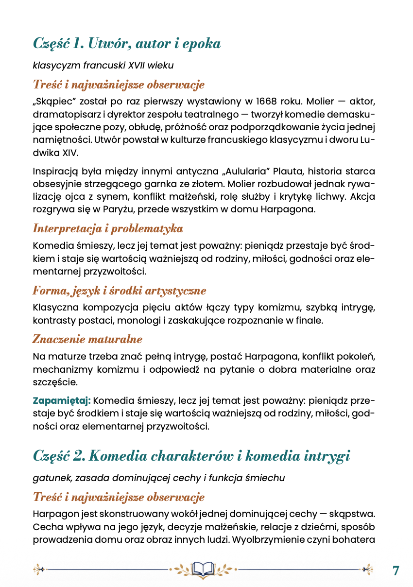 SKĄPIEC – OPRACOWANIE MATURALNE DO MATURY Z JĘZYKA POLSKIEGO 2027 EBOOK