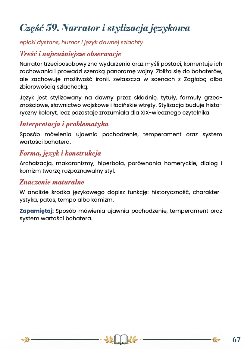 POTOP (FRAGMENTY) – OPRACOWANIE MATURALNE DO MATURY Z JĘZYKA POLSKIEGO 2027 EBOOK