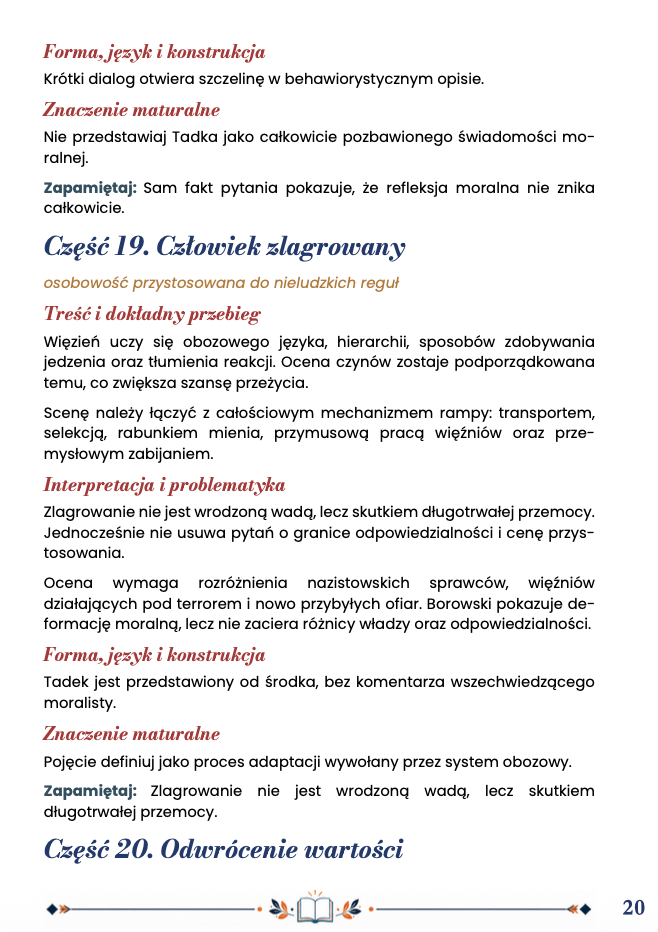 PROSZĘ PAŃSTWA DO GAZU – OPRACOWANIE MATURALNE DO MATURY Z JĘZYKA POLSKIEGO 2027 EBOOK