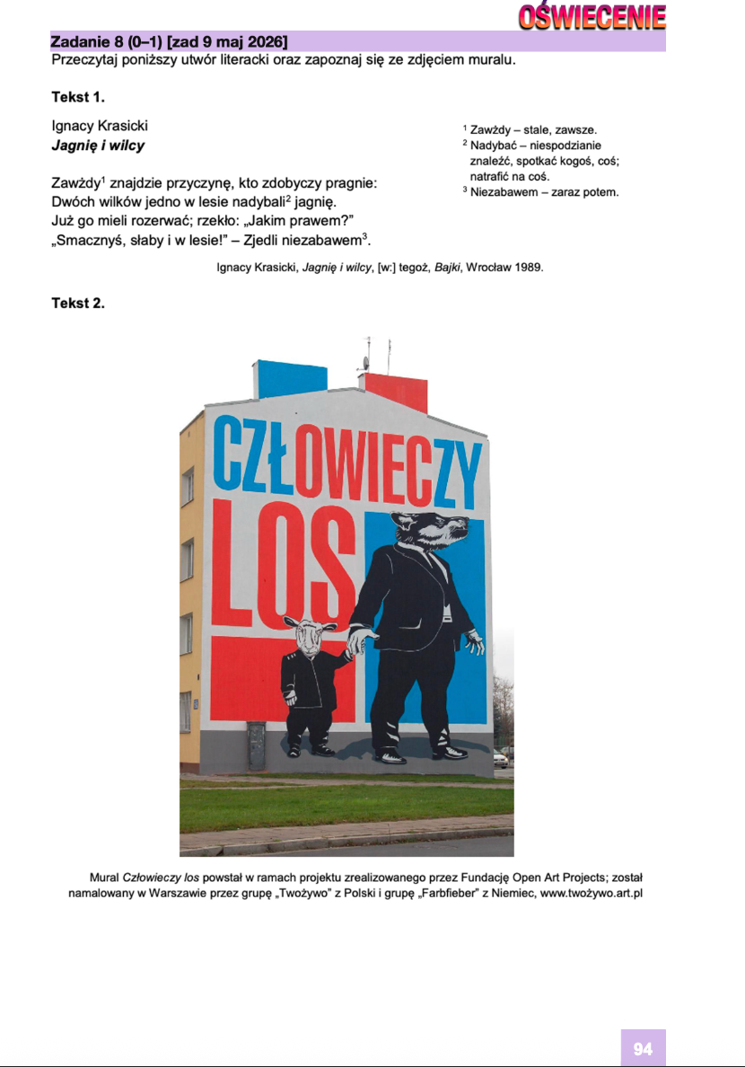 ZBIÓR ZADAŃ MATURALNYCH Z JĘZYKA POLSKIEGO Z OFICJALNYCH ARKUSZY CKE POZIOM PODSTAWOWY MATURA 2027 EBOOK