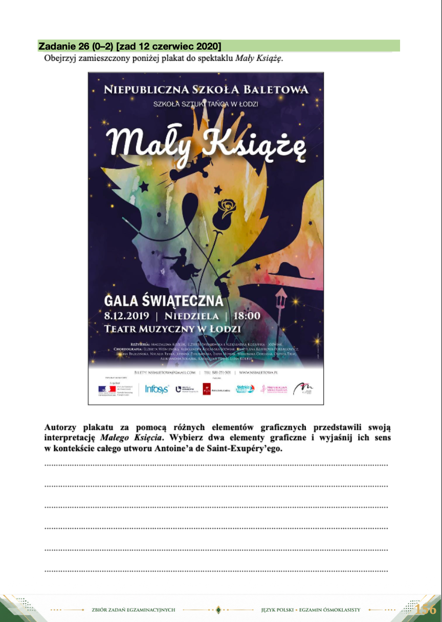 Zbiór zadań egzaminacyjnych do egzaminu ósmoklasisty z języka polskiego EBOOK E8