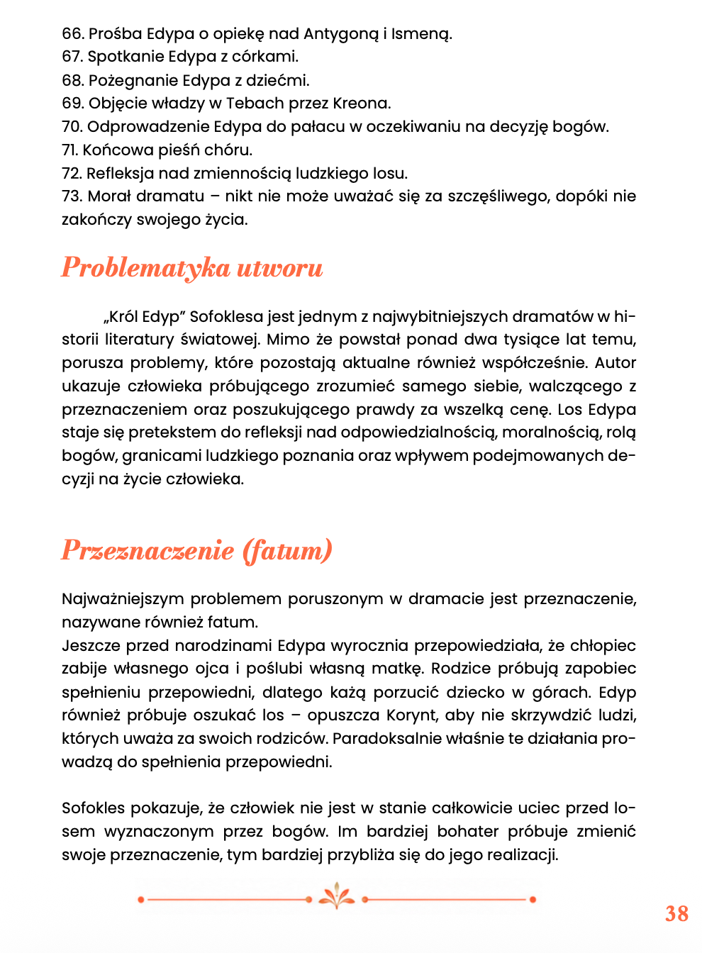 KRÓL EDYP – STRESZCZENIE MATURALNE DO MATURY Z JĘZYKA POLSKIEGO 2027