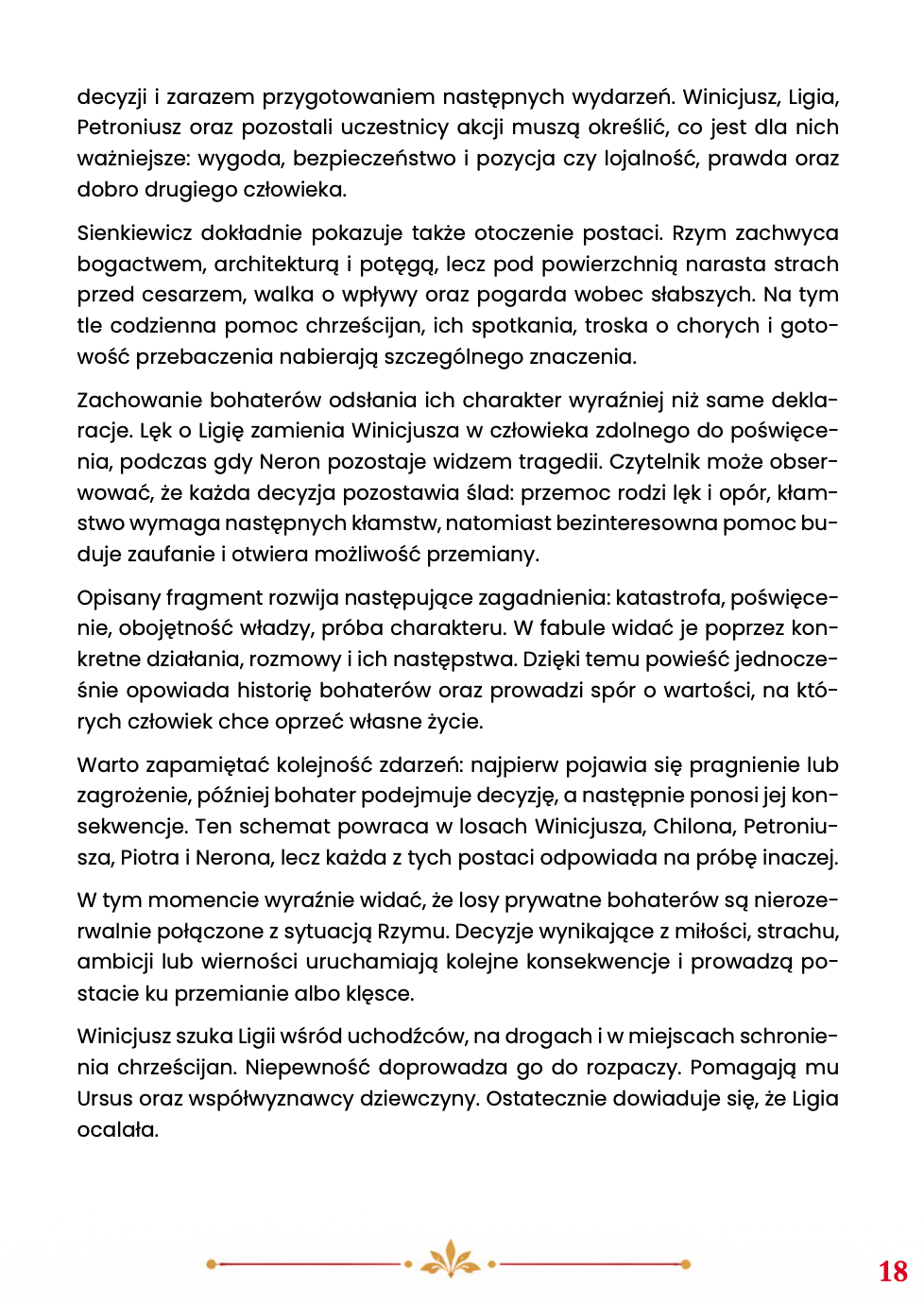 QUO VADIS STRESZCZENIE DO EGZAMINU ÓSMOKLASISTY EBOOK 2027