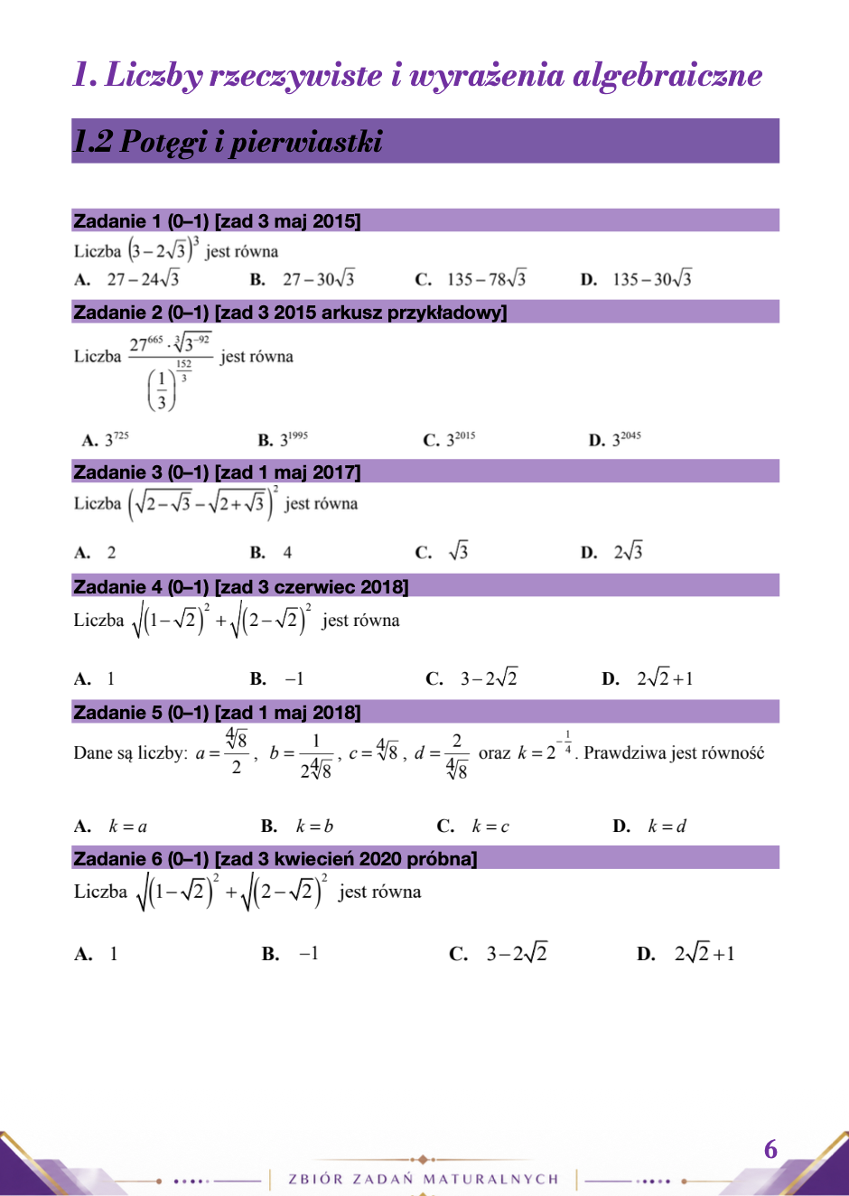 ZBIÓR ZADAŃ MATURALNYCH – MATEMATYKA ROZSZERZONA 2010–2026 MATURA 2027 EBOOK