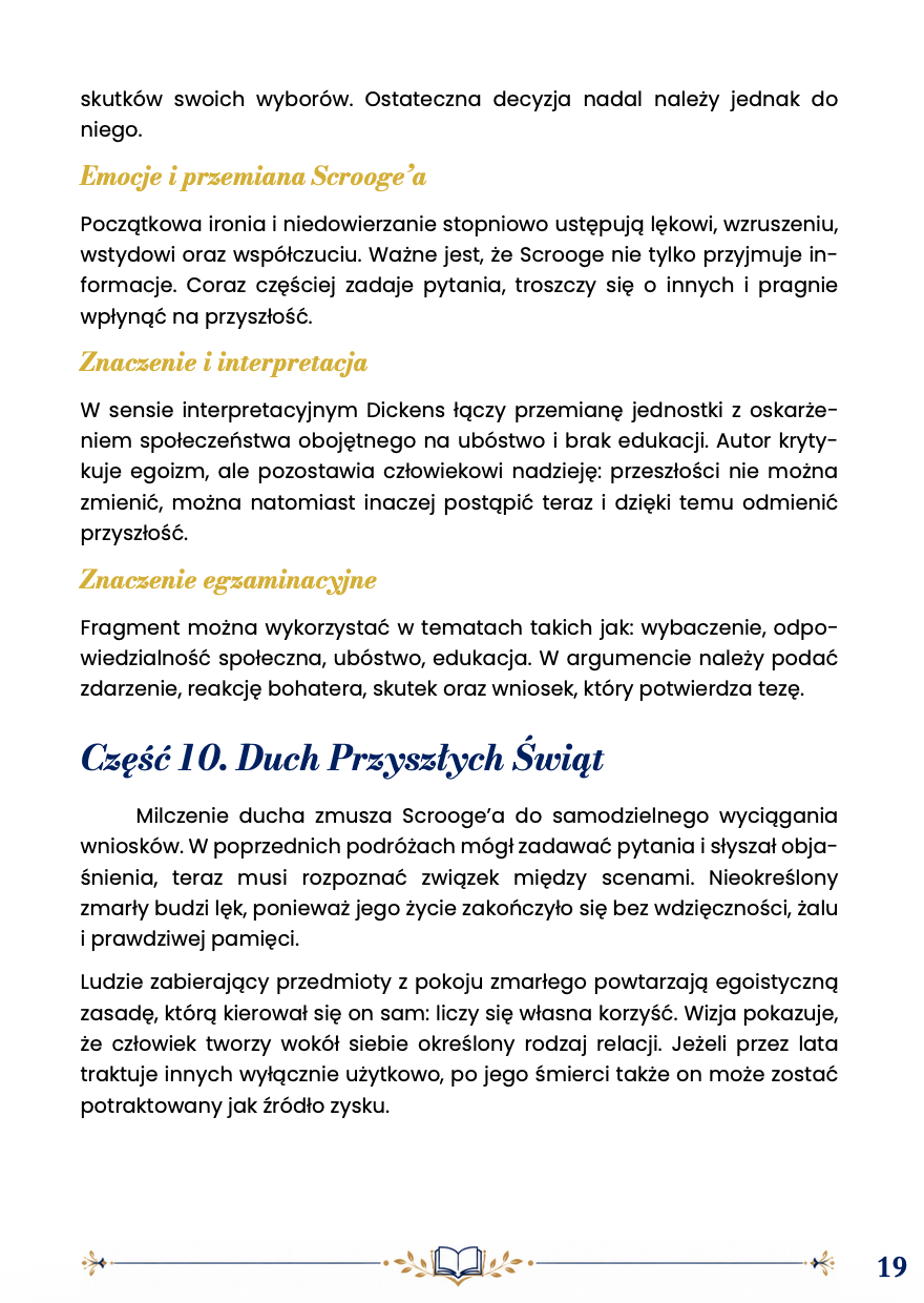 OPOWIEŚĆ WIGILIJNA – STRESZCZENIE SZCZEGÓŁOWE EGZAMIN ÓSMOKLASISTY 2027 EBOOK PDF