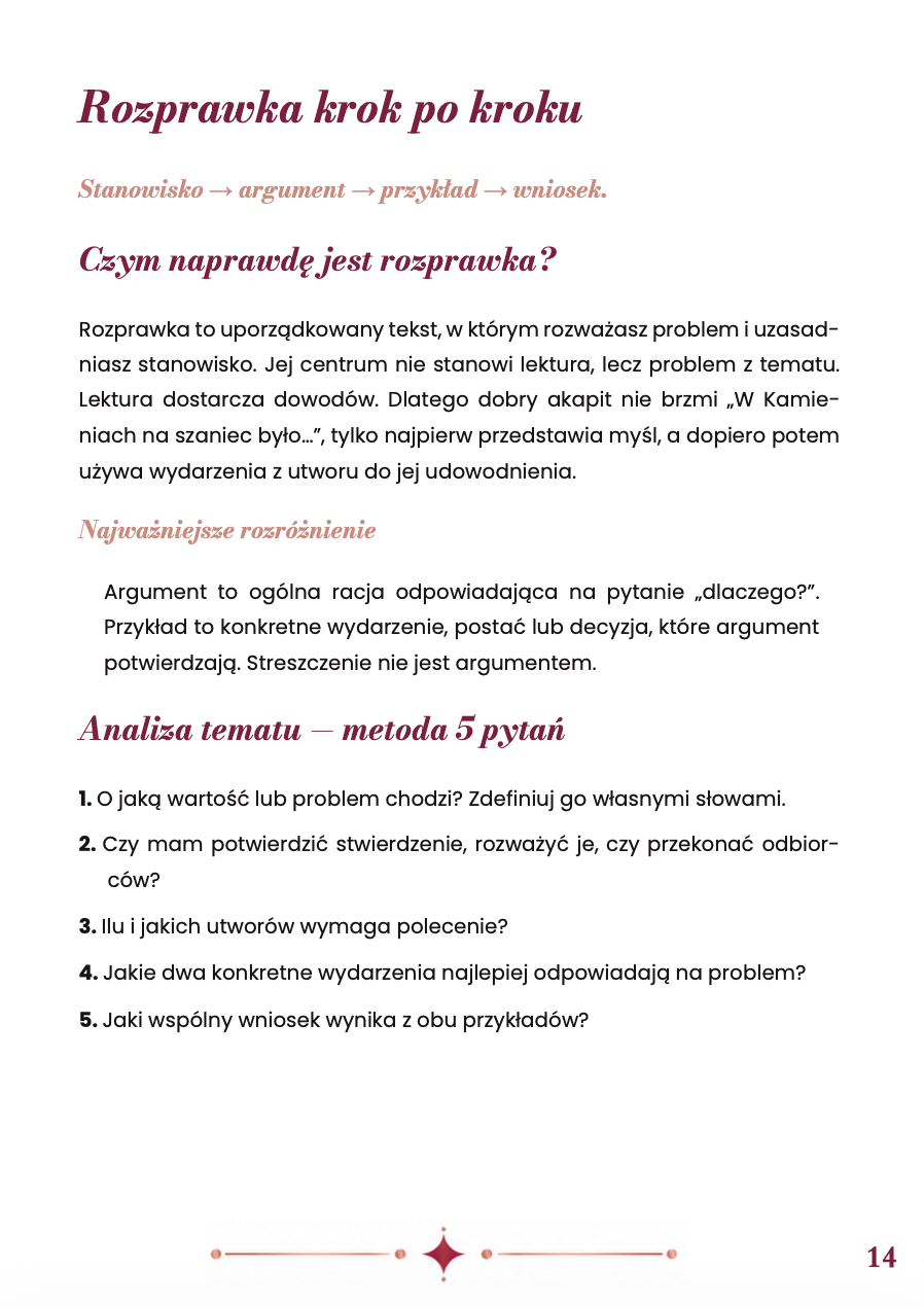 FORMY PISEMNE DO EGZAMINU ÓSMOKLASISTY 2027 ROZPRAWKA • PRZEMÓWIENIE • OPOWIADANIE  EBOOK