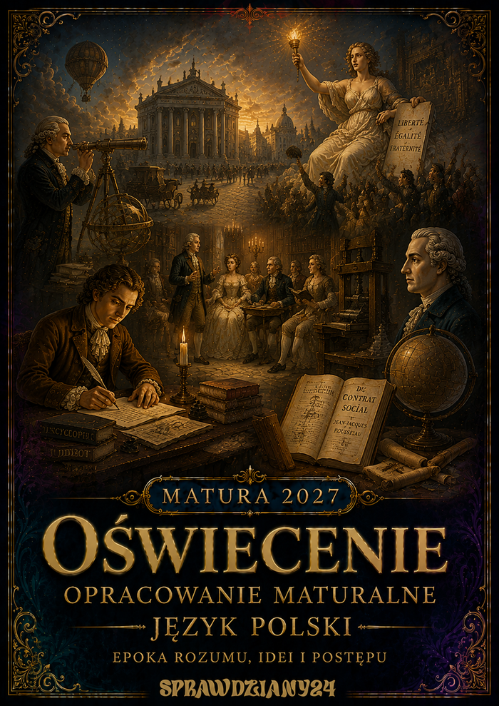 OŚWIECENIE I PREROMANTYZM – OPRACOWANIE MATURALNE DO MATURY Z JĘZYKA POLSKIEGO 2027 EBOOK